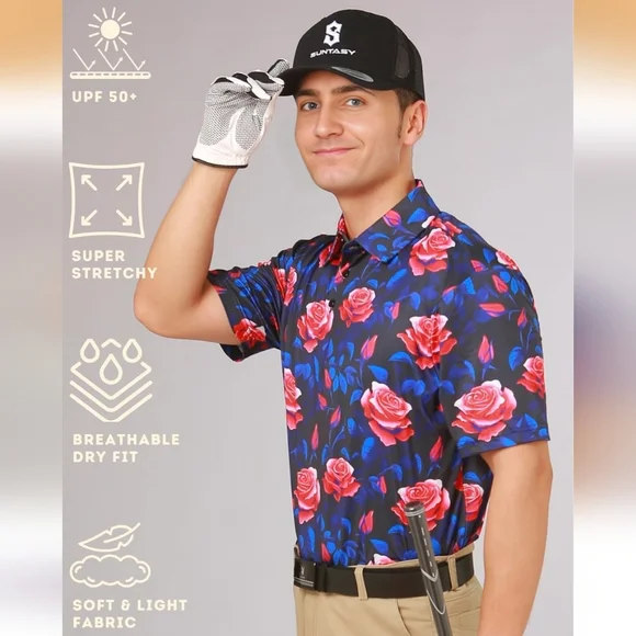 Men's Performance Dry-fit Golf Shirt - Picture 2 of 7